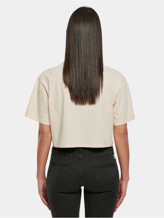 Urban Classics T-Shirt Ladies Short Oversize beige