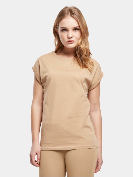 Urban Classics T-Shirt Ladies Extended Shoulder beige