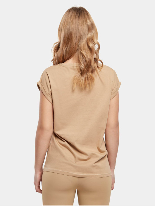 Urban Classics T-Shirt Ladies Extended Shoulder beige