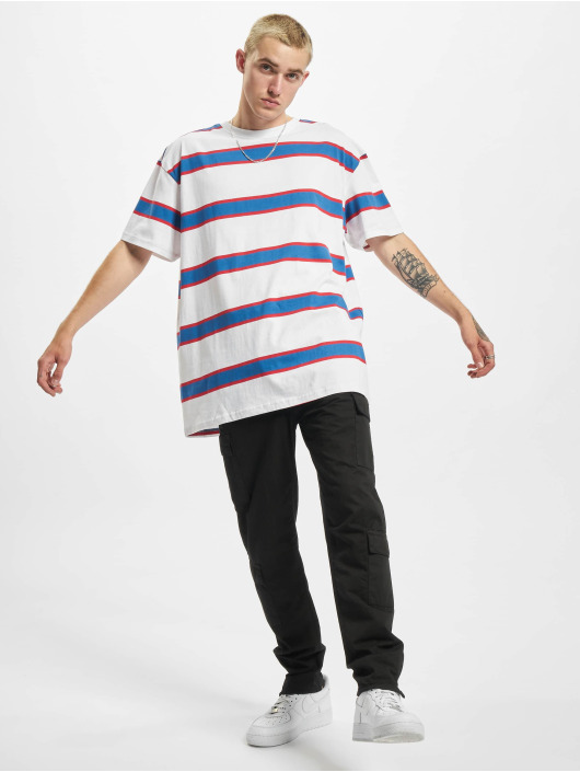 Urban Classics T-shirt Light Stripe Oversize bianco