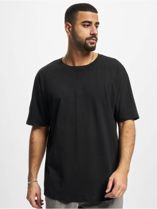 Urban Classics T-Shirt Organic Cotton Curved Oversized 2-Pack black