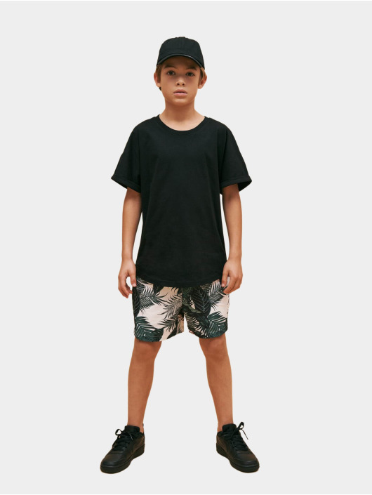Urban Classics T-Shirt Boys Long Shaped Turnup black