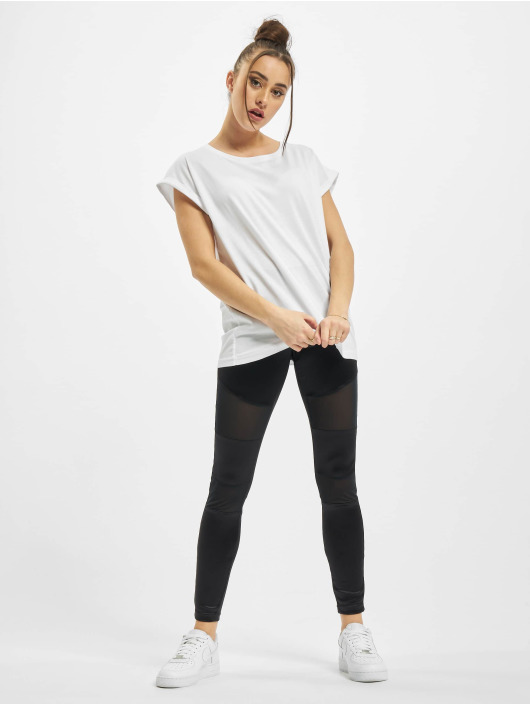 Urban Classics T-Shirt Ladies Organic Extended Shoulder Tee blanc