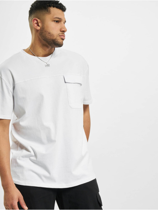 Urban Classics T-Shirt Oversized Big Flap Pocket blanc