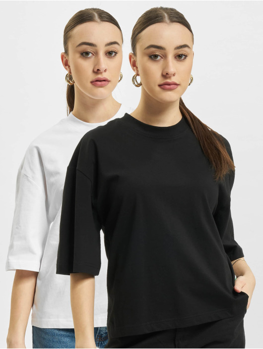 Urban Classics T-Shirt Organic Oversized 2-Pack blanc