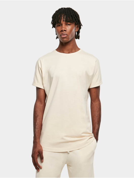 Urban Classics T-Shirt Long Shaped Turn Up blanc