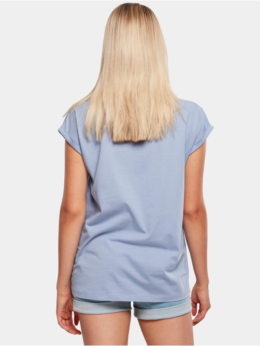 Urban Classics T-Shirt Ladies Organic Extended Shoulder blau