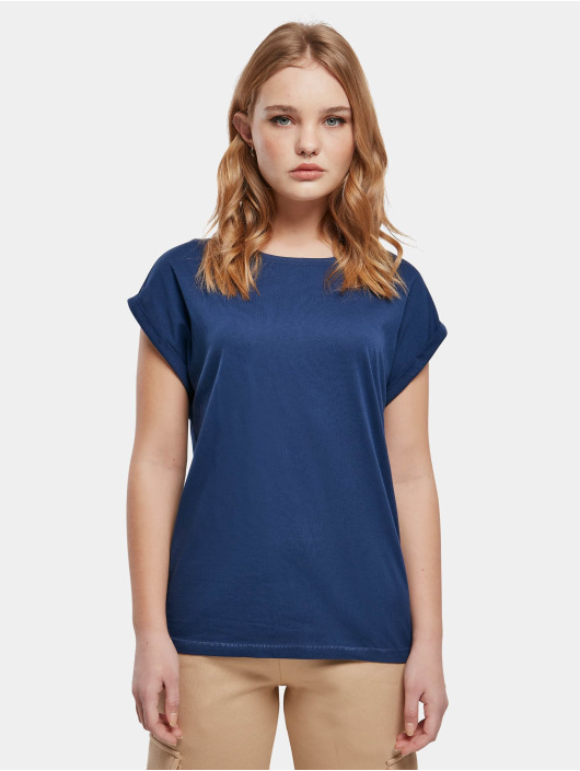 Urban Classics T-Shirt Ladies Extended Shoulder blau