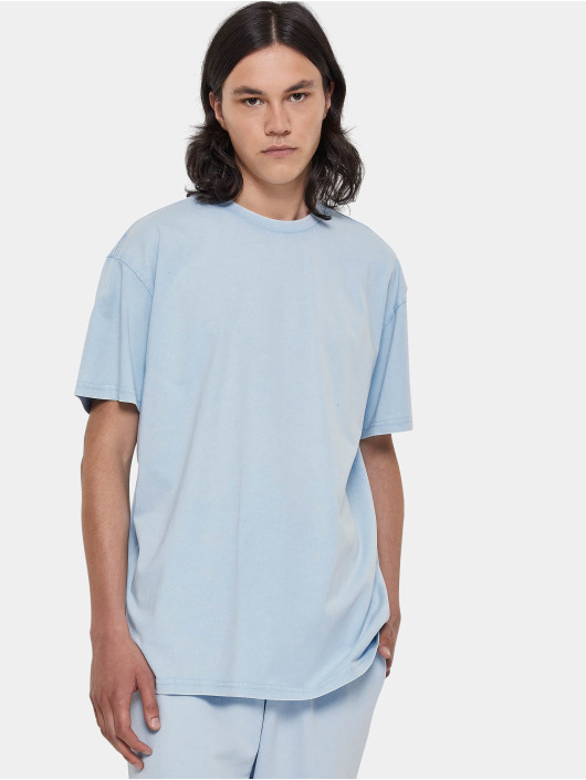 Urban Classics Herren T-Shirt Heavy Oversized Acid Wash in blau