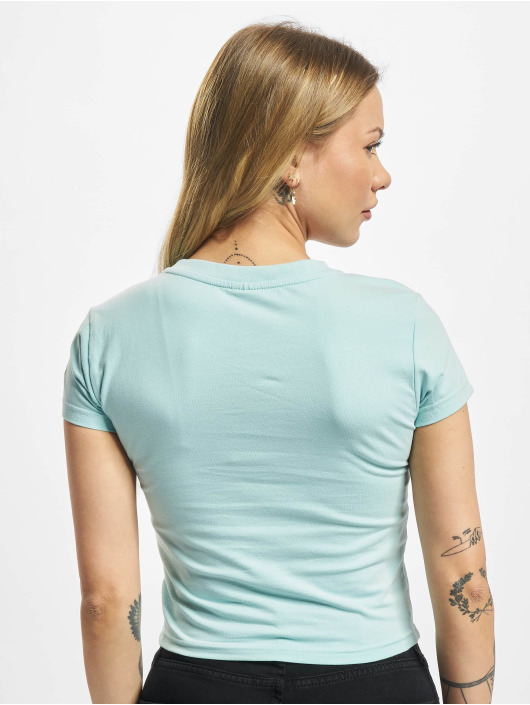 Urban Classics t-shirt Ladies Stretch Jersey Cropped blauw