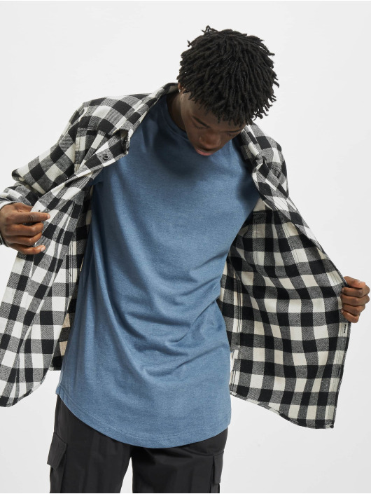 Urban Classics T-Shirt Shaped Melange Oversized Long bleu