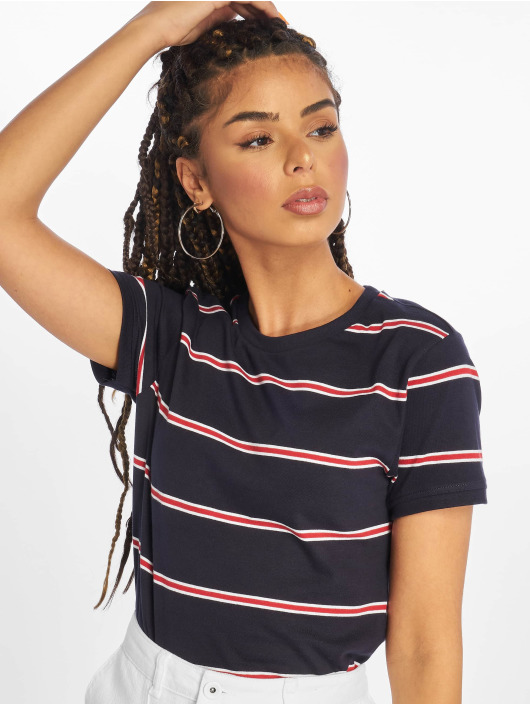 Urban Classics T-Shirt Yarn Dyed Skate Stripe bleu