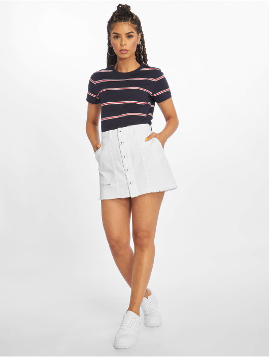 Urban Classics T-Shirt Yarn Dyed Skate Stripe bleu