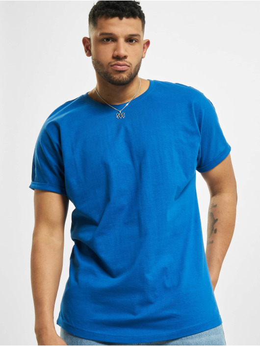 Urban Classics T-Shirt Long Shaped Turnup bleu