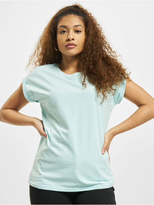 Urban Classics T-Shirt Color Melange Extended Shoulder bleu