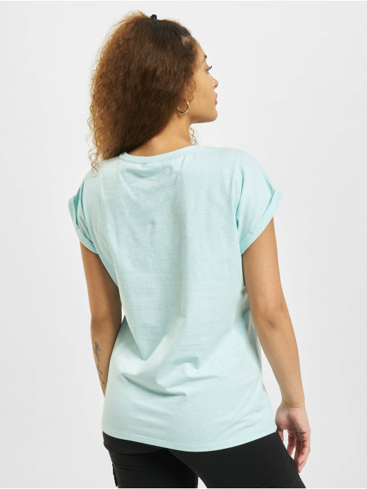 Urban Classics T-Shirt Color Melange Extended Shoulder bleu