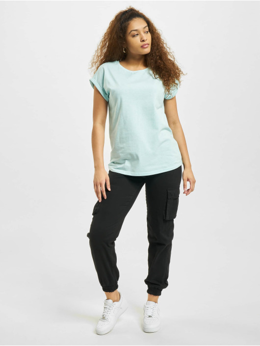 Urban Classics T-Shirt Color Melange Extended Shoulder bleu