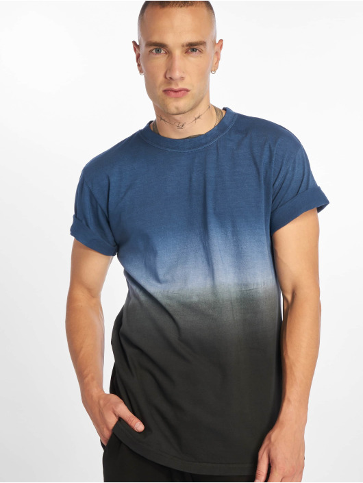 Urban Classics T-Shirt Dip Dyed blue