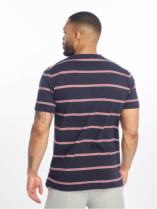 Urban Classics T-Shirt Yarn Dyed Skate Stripe blue