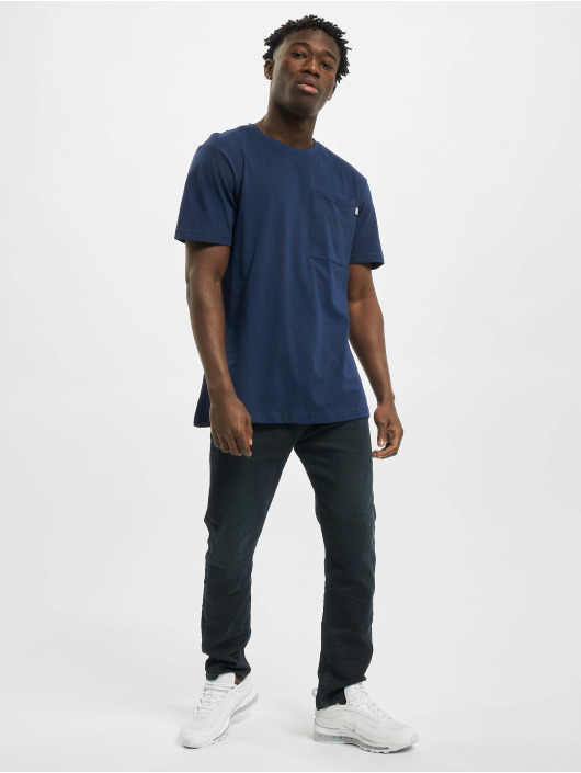 Urban Classics T-Shirt Basic Pocket blue