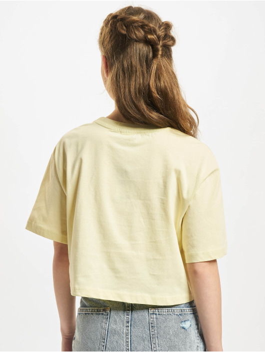 Urban Classics t-shirt Ladies Short Oversized geel