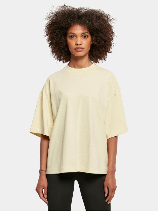 Urban Classics Damen T-Shirt Ladies Organic Heavy in gelb