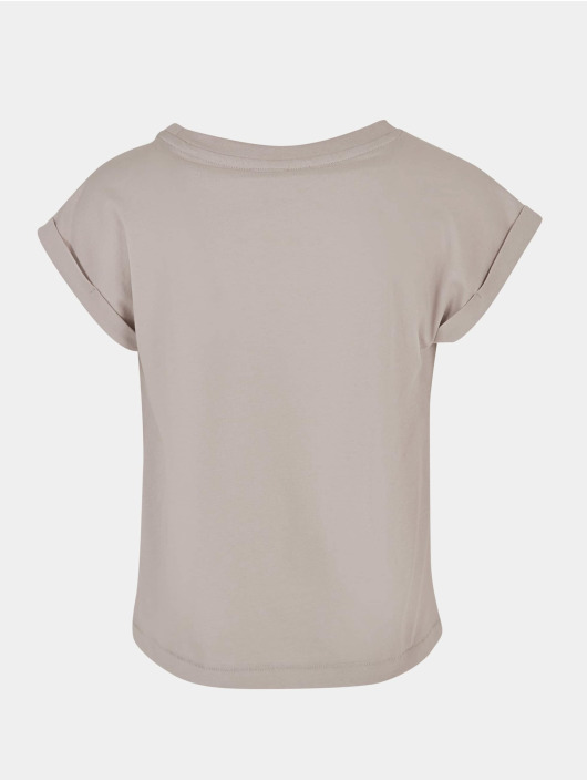 Urban Classics T-Shirt Girls Organic Extrended Shoulder grau