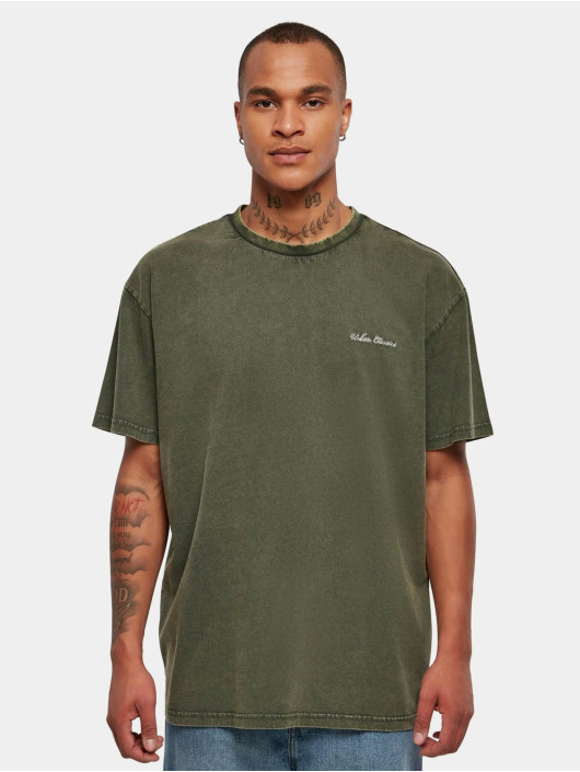 Urban Classics T-Shirt Oversized Small Embroidery green