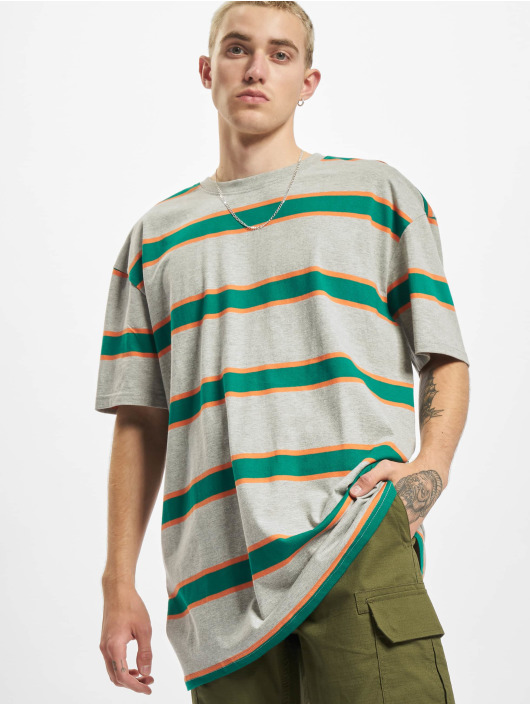 Urban Classics T-Shirt Light Stripe Oversize grey