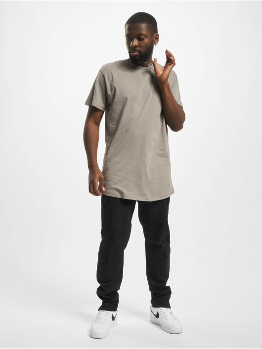 Urban Classics t-shirt Shaped Long Tee grijs
