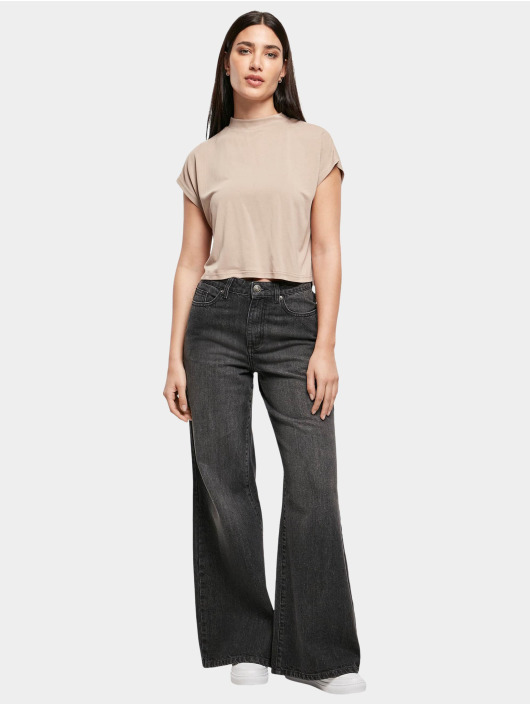 Urban Classics t-shirt Ladies Modal Short grijs