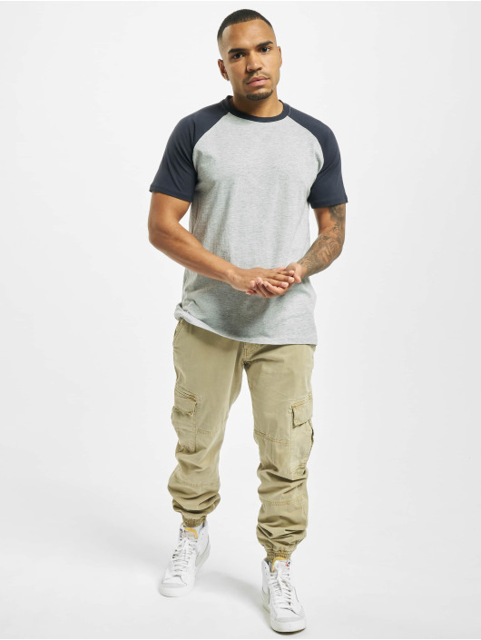 Urban Classics T-Shirt Raglan Contrast gris