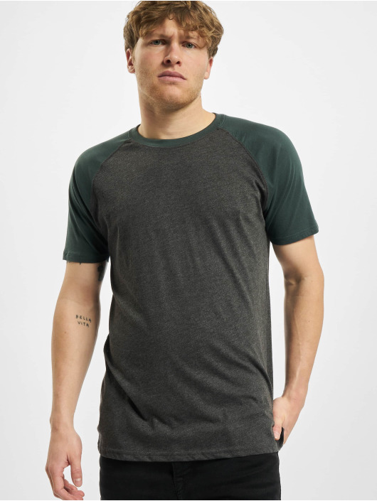 Urban Classics T-Shirt Raglan Contrast gris