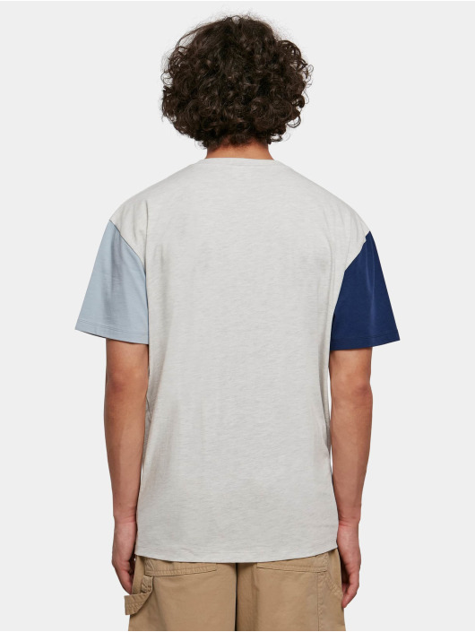 Urban Classics T-Shirt Organic Oversized Colorblock gris