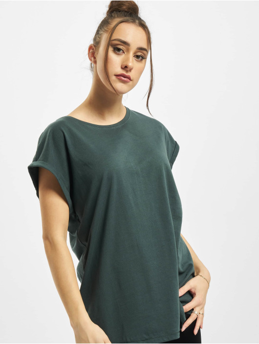 Größen XS bis 5XL Urban Classics Damen T-Shirt Extended Shoulder Tee aus natürlicher Bio-Baumwolle Oberteil aus 100% organischer Baumwolle 