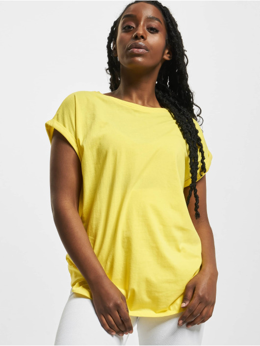 Urban Classics T-Shirt Extended Shoulder jaune