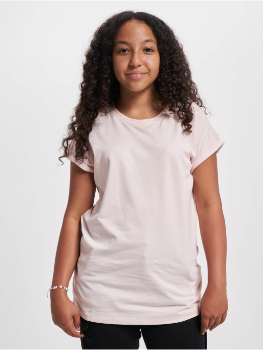 Urban Classics T-Shirt Girls Organic Extended Shoulder magenta