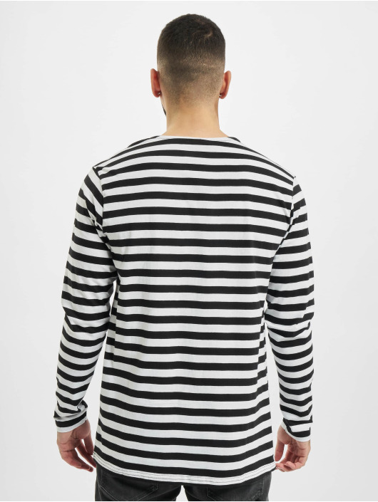 Urban Classics T-Shirt manches longues Regular Stripe LS blanc