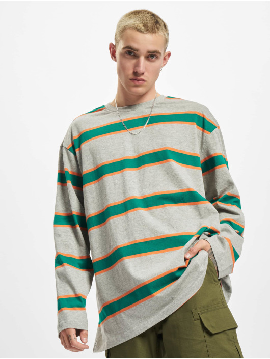 Urban Classics T-Shirt manches longues Light Stripe Oversized gris