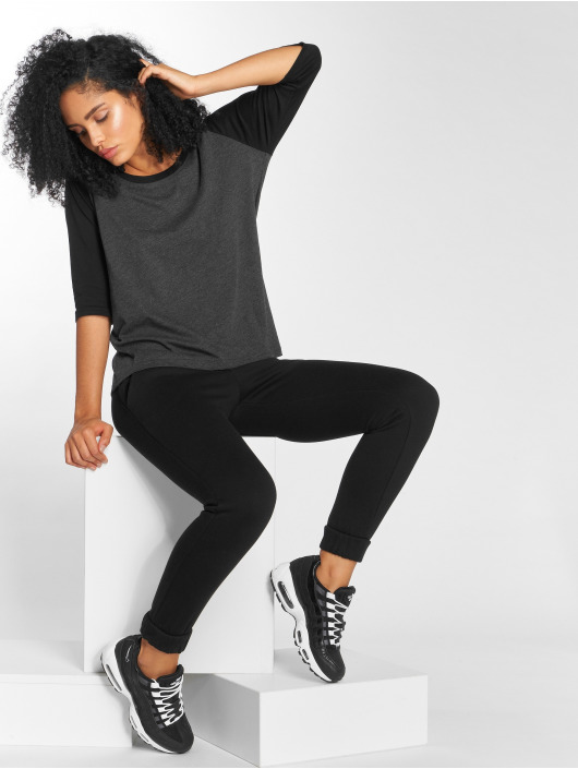 Urban Classics T-Shirt manches longues Ladies 3/4 Contrast Raglan noir