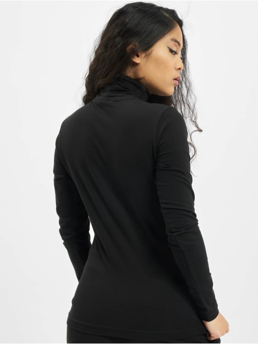 Urban Classics T-Shirt manches longues Ladies Basic Turtleneck LS noir