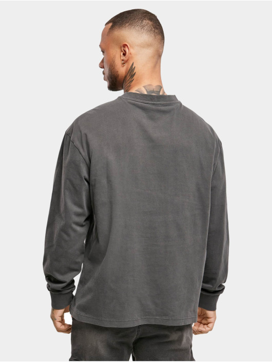 Urban Classics T-Shirt manches longues Pigment Dyed Pocket noir