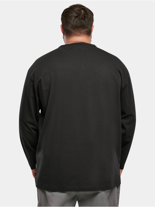 Urban Classics T-Shirt manches longues Organic Oversized Henley noir