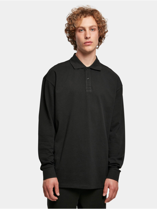 Urban Classics T-Shirt manches longues Boxy Polo noir