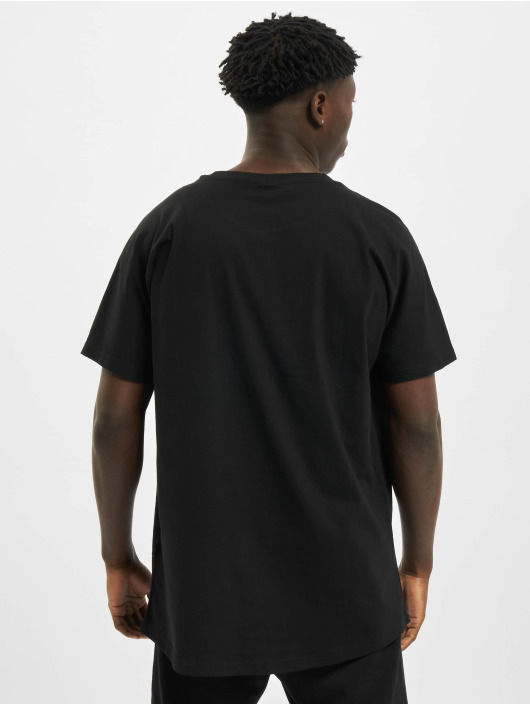Urban Classics T-Shirt Long Shaped Big Logo Tee noir