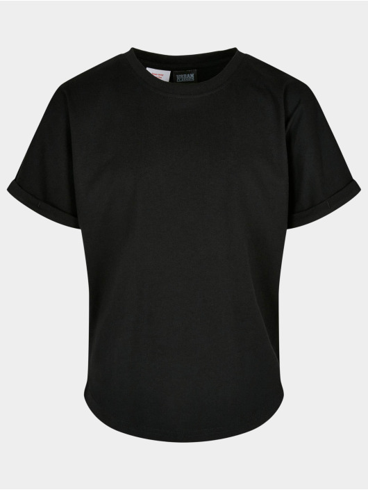 Urban Classics T-Shirt Boys Long Shaped Turnup noir
