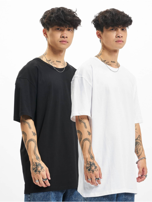 Urban Classics T-Shirt Oversized 2-Pack noir
