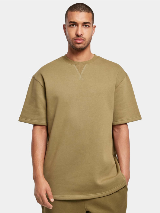 Urban Classics t-shirt Oversized Sweat olijfgroen
