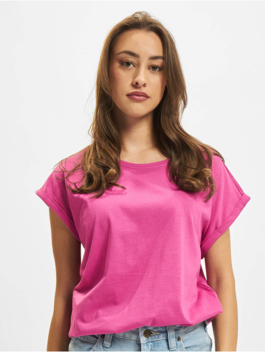 Urban Classics T-Shirt Ladies Extended Shoulder pink