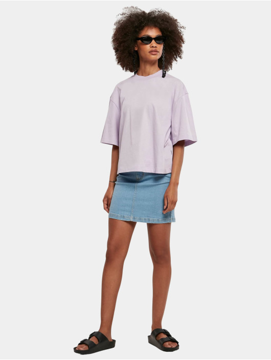 Urban Classics T-Shirt Ladies Organic Oversized purple